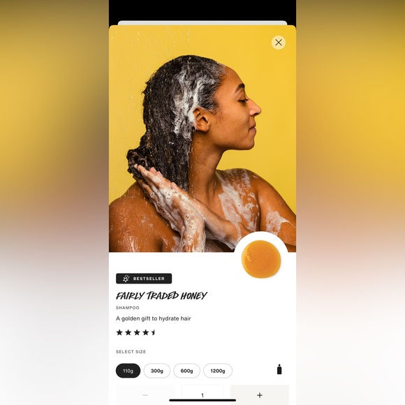 Lush fair trade honey shampoo brand new 110g - Picture 2 of 3